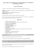 Procès verbal des délibérations du conseil municipal du 27 mars 2025