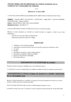 Procès verbal des délibérations du conseil municipal du 12 mars 2026