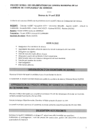 Procès verbal des délibérations du conseil municipal du 14 avril 2026